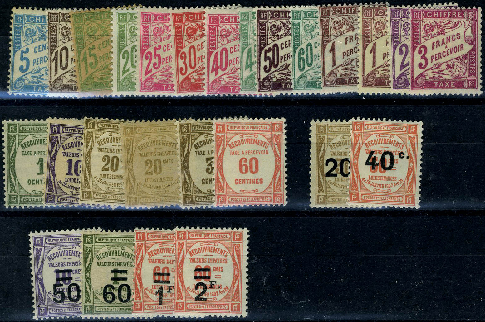 Lot 1163 - France timbres-taxe - Francois Feldman F.C.N.P François FELDMAN sale #128 Lot 1163 - France timbres-taxe - Francois Feldman F.C.N.P François FELDMAN sale #128