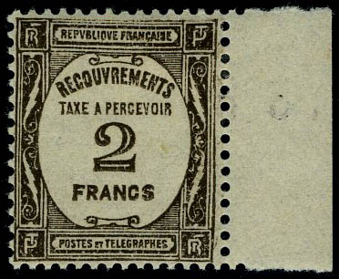 Lot 1176 - France timbres-taxe - Francois Feldman F.C.N.P François FELDMAN sale #128 Lot 1176 - France timbres-taxe - Francois Feldman F.C.N.P François FELDMAN sale #128