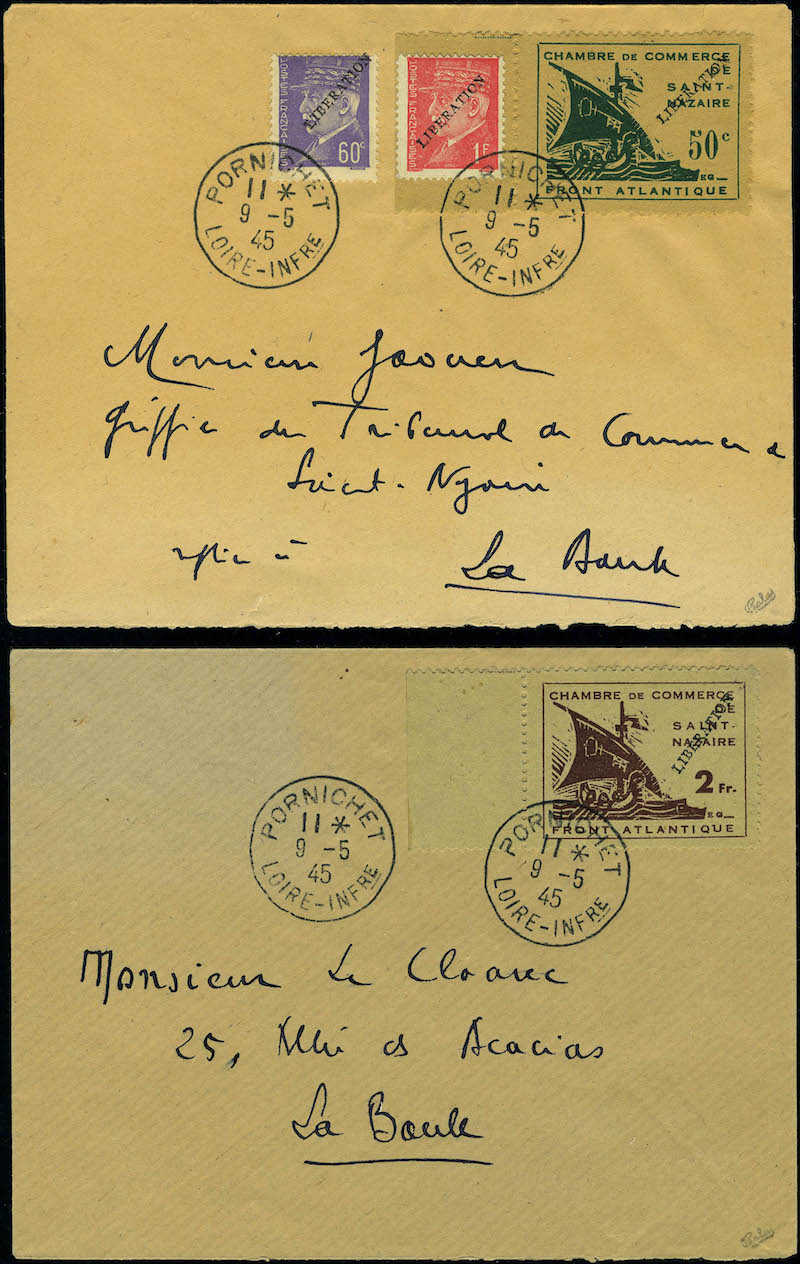 Lot 1247 - France timbres de guerre -  Francois Feldman F.C.N.P François FELDMAN sale #128