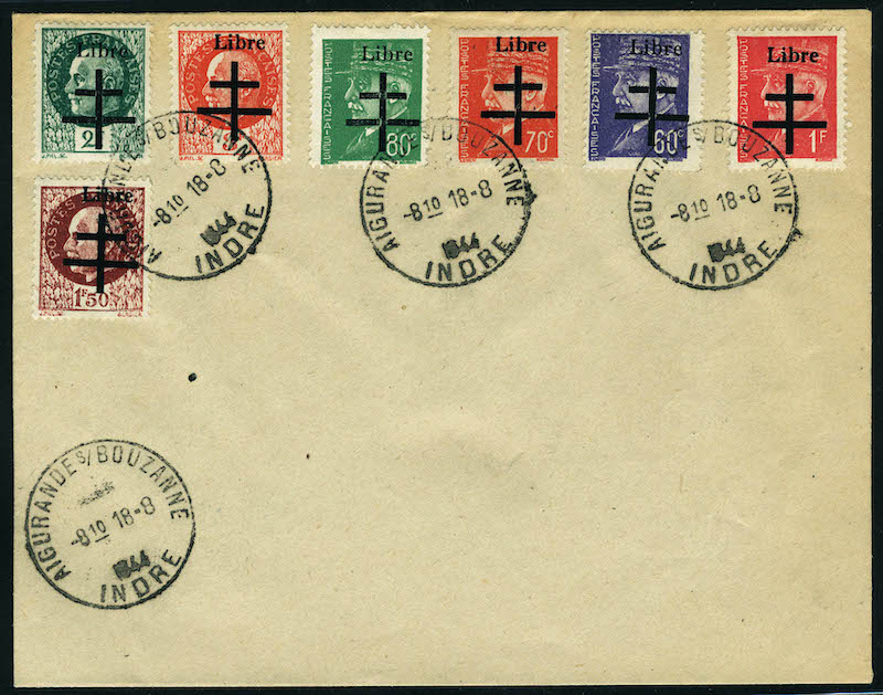 Lot 1264 - France timbres de liberation - cat. mayer -  Francois Feldman F.C.N.P François FELDMAN sale #128