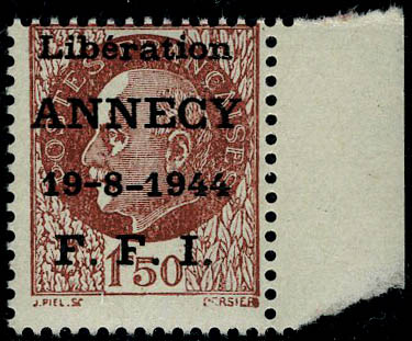 Lot 1266 - France timbres de liberation - cat. mayer -  Francois Feldman F.C.N.P François FELDMAN sale #128