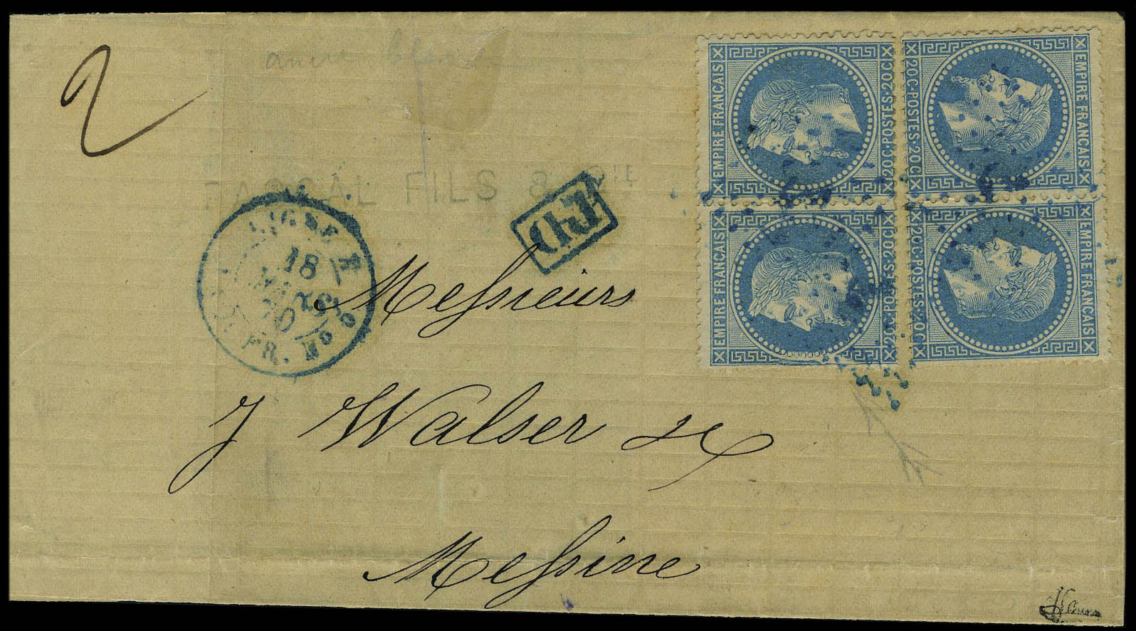Lot 133 - France second empire -  Francois Feldman F.C.N.P François FELDMAN sale #128