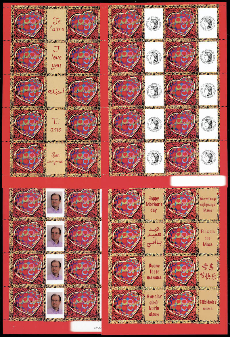 Lot 1393 - France TIMBRES POSTE AV VIGNETTES PERSONALISEES - Francois Feldman F.C.N.P François FELDMAN sale #128 Lot 1393 - France TIMBRES POSTE AV VIGNETTES PERSONALISEES - Francois Feldman F.C.N.P François FELDMAN sale #128