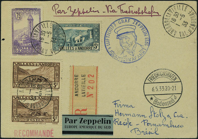 Lot 1478 - MONACO, FRENCH COLONIES A-Z INCLUDING RARITIES ANDORRE, POSTE AERIENNE -  Francois Feldman F.C.N.P François FELDMAN sale #128