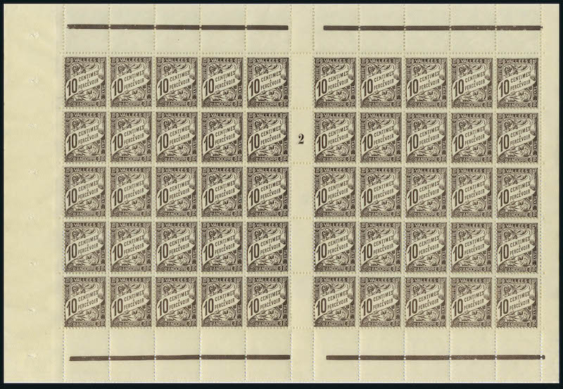 Lot 1487 - MONACO, FRENCH COLONIES A-Z INCLUDING RARITIES ANDORRE, TIMBRES-TAXE - Francois Feldman F.C.N.P François FELDMAN sale #128 Lot 1487 - MONACO, FRENCH COLONIES A-Z INCLUDING RARITIES ANDORRE, TIMBRES-TAXE - Francois Feldman F.C.N.P François FELDMAN sale #128