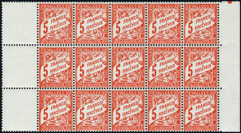 Lot 1490 - MONACO, FRENCH COLONIES A-Z INCLUDING RARITIES ANDORRE, TIMBRES-TAXE - Francois Feldman F.C.N.P François FELDMAN sale #128 Lot 1490 - MONACO, FRENCH COLONIES A-Z INCLUDING RARITIES ANDORRE, TIMBRES-TAXE - Francois Feldman F.C.N.P François FELDMAN sale #128