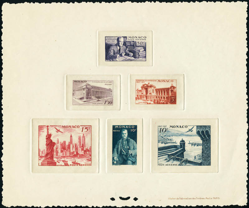 Lot 1547 - MONACO, FRENCH COLONIES A-Z INCLUDING RARITIES MONACO, POSTE AERIENNE - Francois Feldman F.C.N.P François FELDMAN sale #128 Lot 1547 - MONACO, FRENCH COLONIES A-Z INCLUDING RARITIES MONACO, POSTE AERIENNE - Francois Feldman F.C.N.P François FELDMAN sale #128