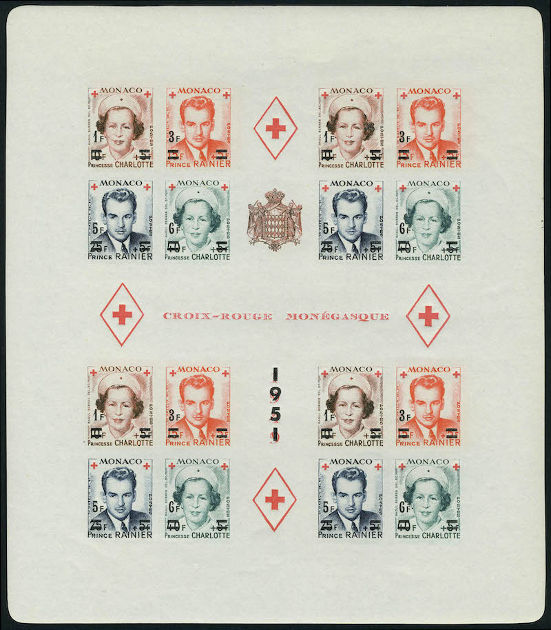 Lot 1556 - MONACO, FRENCH COLONIES A-Z INCLUDING RARITIES MONACO, BLOCS & FEUILLETS - Francois Feldman F.C.N.P François FELDMAN sale #128 Lot 1556 - MONACO, FRENCH COLONIES A-Z INCLUDING RARITIES MONACO, BLOCS & FEUILLETS - Francois Feldman F.C.N.P François FELDMAN sale #128