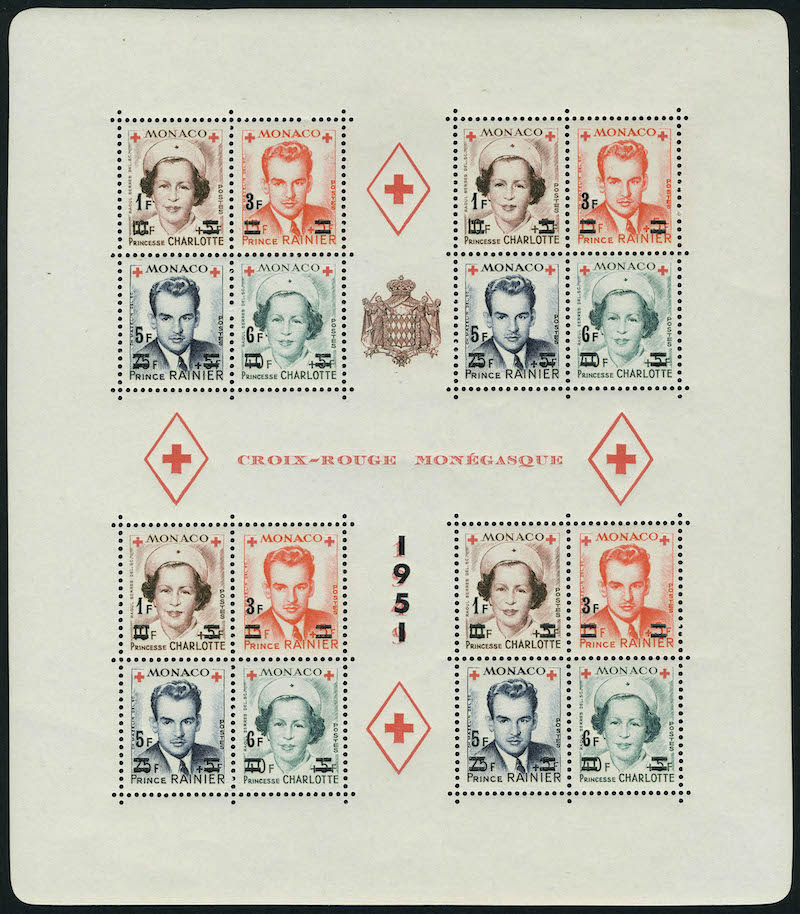 Lot 1557 - MONACO, FRENCH COLONIES A-Z INCLUDING RARITIES MONACO, BLOCS & FEUILLETS - Francois Feldman F.C.N.P François FELDMAN sale #128 Lot 1557 - MONACO, FRENCH COLONIES A-Z INCLUDING RARITIES MONACO, BLOCS & FEUILLETS - Francois Feldman F.C.N.P François FELDMAN sale #128
