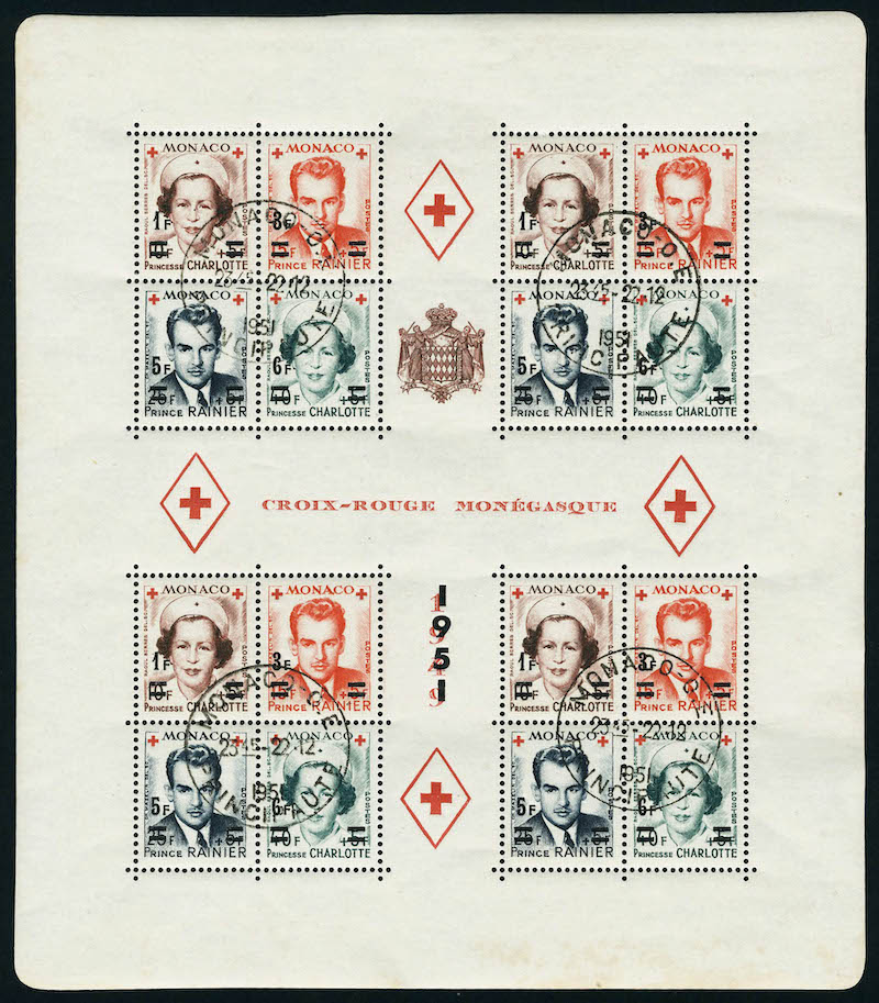 Lot 1559 - MONACO, FRENCH COLONIES A-Z INCLUDING RARITIES MONACO, BLOCS & FEUILLETS - Francois Feldman F.C.N.P François FELDMAN sale #128 Lot 1559 - MONACO, FRENCH COLONIES A-Z INCLUDING RARITIES MONACO, BLOCS & FEUILLETS - Francois Feldman F.C.N.P François FELDMAN sale #128