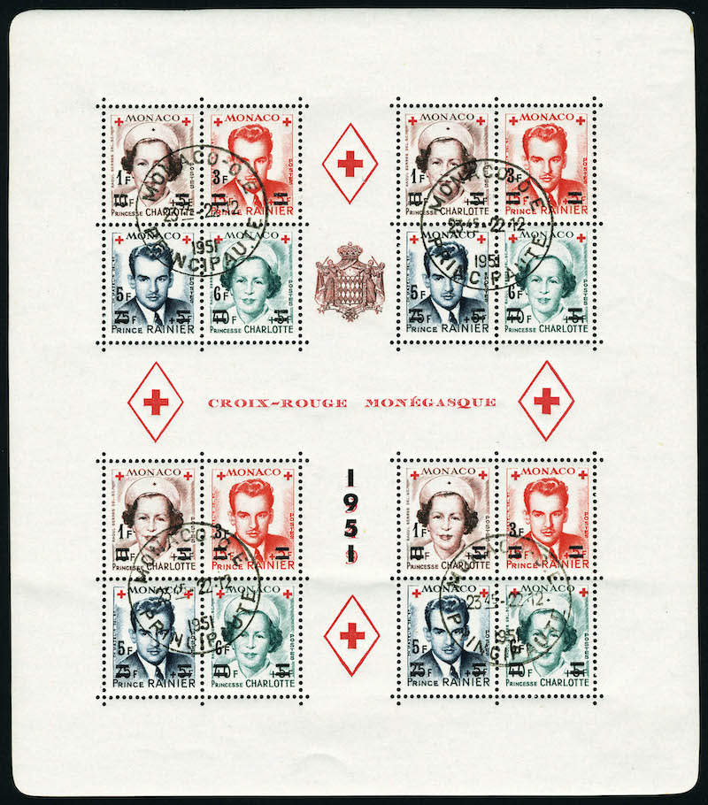 Lot 1560 - MONACO, FRENCH COLONIES A-Z INCLUDING RARITIES MONACO, BLOCS & FEUILLETS - Francois Feldman F.C.N.P François FELDMAN sale #128 Lot 1560 - MONACO, FRENCH COLONIES A-Z INCLUDING RARITIES MONACO, BLOCS & FEUILLETS - Francois Feldman F.C.N.P François FELDMAN sale #128
