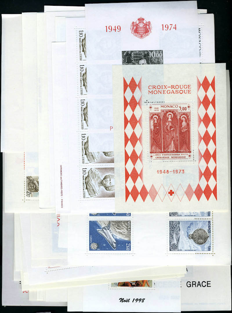 Lot 1564 - MONACO, FRENCH COLONIES A-Z INCLUDING RARITIES MONACO, BLOCS & FEUILLETS - Francois Feldman F.C.N.P François FELDMAN sale #128 Lot 1564 - MONACO, FRENCH COLONIES A-Z INCLUDING RARITIES MONACO, BLOCS & FEUILLETS - Francois Feldman F.C.N.P François FELDMAN sale #128