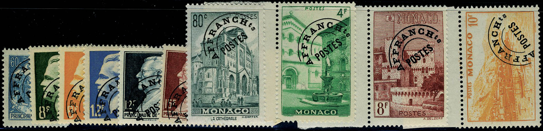 Lot 1570 - MONACO, FRENCH COLONIES A-Z INCLUDING RARITIES MONACO, PREOBLITERES - Francois Feldman F.C.N.P François FELDMAN sale #128 Lot 1570 - MONACO, FRENCH COLONIES A-Z INCLUDING RARITIES MONACO, PREOBLITERES - Francois Feldman F.C.N.P François FELDMAN sale #128