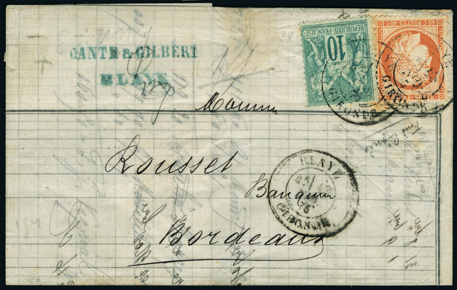 Lot 158 - France siege de paris -  Francois Feldman F.C.N.P François FELDMAN sale #128
