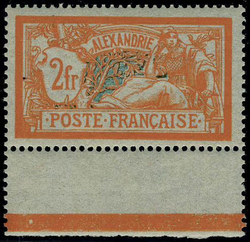 Lot 1671 - MONACO, FRENCH COLONIES A-Z INCLUDING RARITIES alexandrie -  Francois Feldman F.C.N.P François FELDMAN sale #128