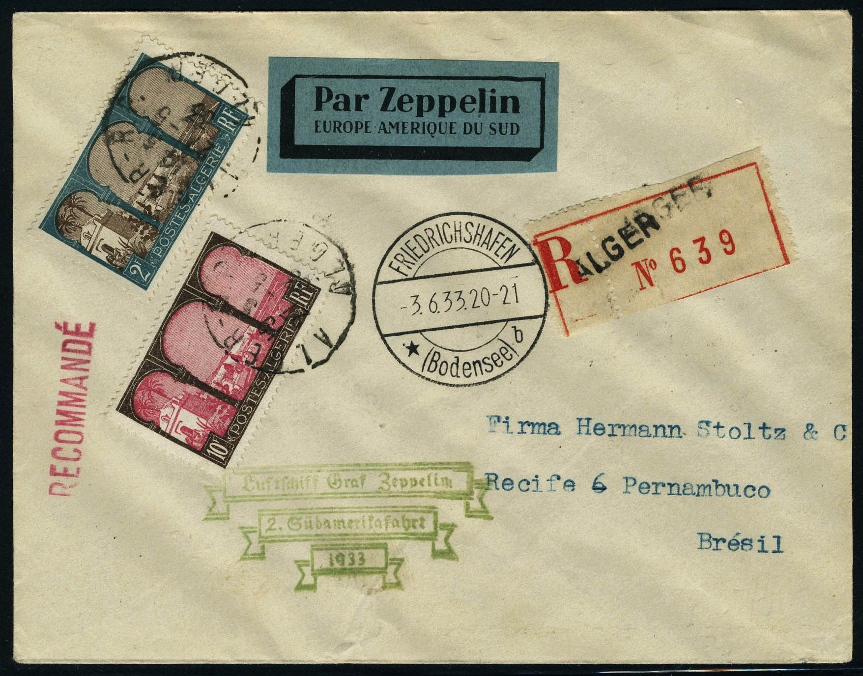 Lot 1712 - MONACO, FRENCH COLONIES A-Z INCLUDING RARITIES ALGERIE, POSTE AERIENNE - Francois Feldman F.C.N.P François FELDMAN sale #128 Lot 1712 - MONACO, FRENCH COLONIES A-Z INCLUDING RARITIES ALGERIE, POSTE AERIENNE - Francois Feldman F.C.N.P François FELDMAN sale #128