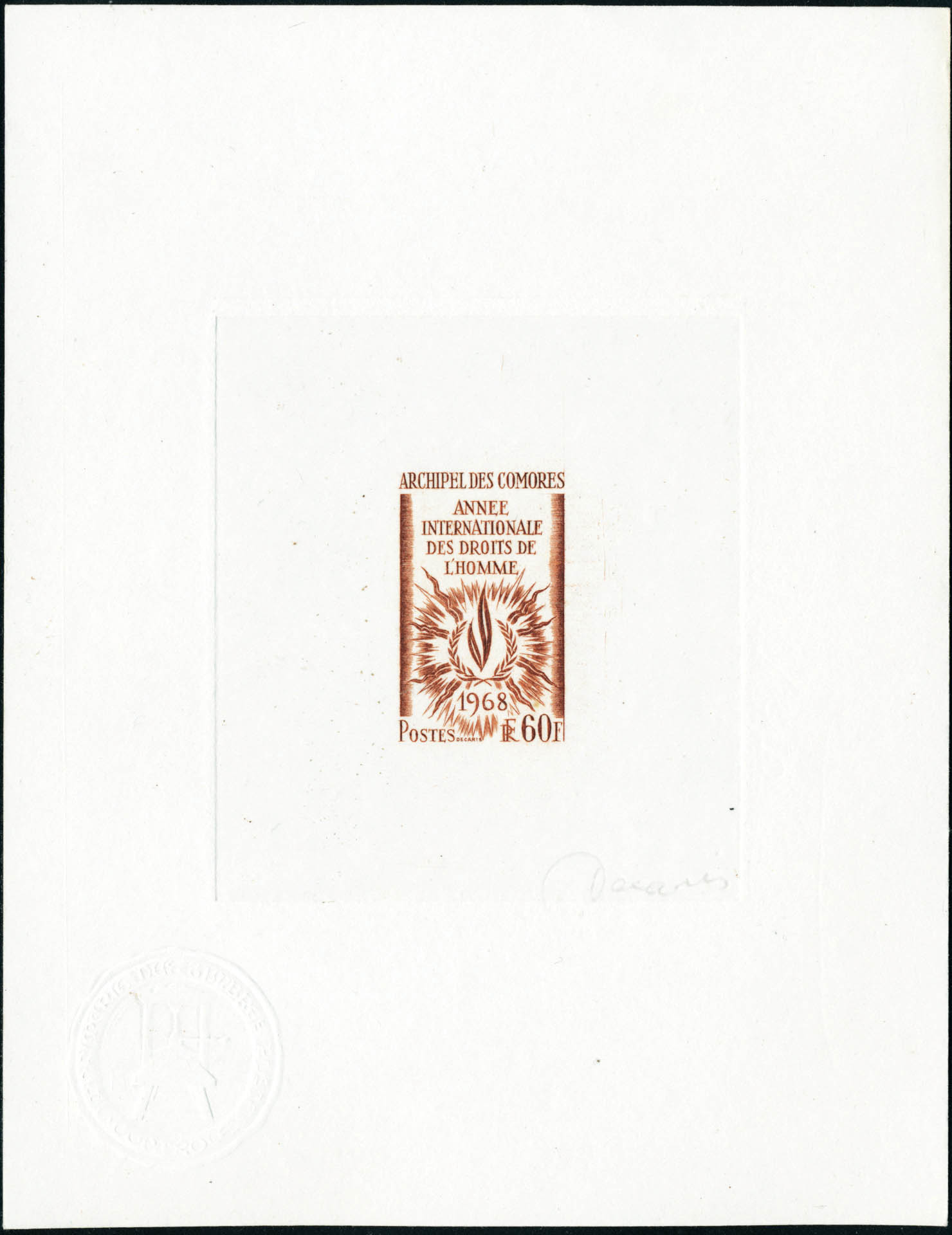 Lot 1820 - MONACO, FRENCH COLONIES A-Z INCLUDING RARITIES comores - Francois Feldman F.C.N.P François FELDMAN sale #128 Lot 1820 - MONACO, FRENCH COLONIES A-Z INCLUDING RARITIES comores - Francois Feldman F.C.N.P François FELDMAN sale #128