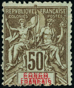 Lot 1838 - MONACO, FRENCH COLONIES A-Z INCLUDING RARITIES congo - Francois Feldman F.C.N.P François FELDMAN sale #128 Lot 1838 - MONACO, FRENCH COLONIES A-Z INCLUDING RARITIES congo - Francois Feldman F.C.N.P François FELDMAN sale #128