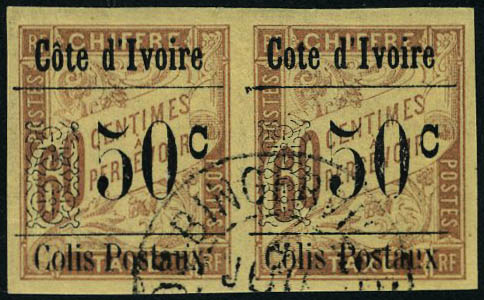 Lot 1872 - MONACO, FRENCH COLONIES A-Z INCLUDING RARITIES COTE D'IVOIRE, COLIS POSTAUX -  Francois Feldman F.C.N.P François FELDMAN sale #128