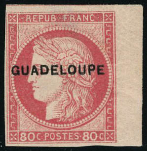 Lot 1983 - MONACO, FRENCH COLONIES A-Z INCLUDING RARITIES guadeloupe - Francois Feldman F.C.N.P François FELDMAN sale #128 Lot 1983 - MONACO, FRENCH COLONIES A-Z INCLUDING RARITIES guadeloupe - Francois Feldman F.C.N.P François FELDMAN sale #128