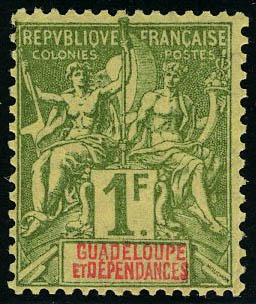 Lot 1988 - MONACO, FRENCH COLONIES A-Z INCLUDING RARITIES guadeloupe - Francois Feldman F.C.N.P François FELDMAN sale #128 Lot 1988 - MONACO, FRENCH COLONIES A-Z INCLUDING RARITIES guadeloupe - Francois Feldman F.C.N.P François FELDMAN sale #128