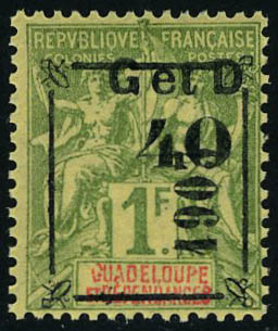 Lot 1990 - MONACO, FRENCH COLONIES A-Z INCLUDING RARITIES guadeloupe - Francois Feldman F.C.N.P François FELDMAN sale #128 Lot 1990 - MONACO, FRENCH COLONIES A-Z INCLUDING RARITIES guadeloupe - Francois Feldman F.C.N.P François FELDMAN sale #128