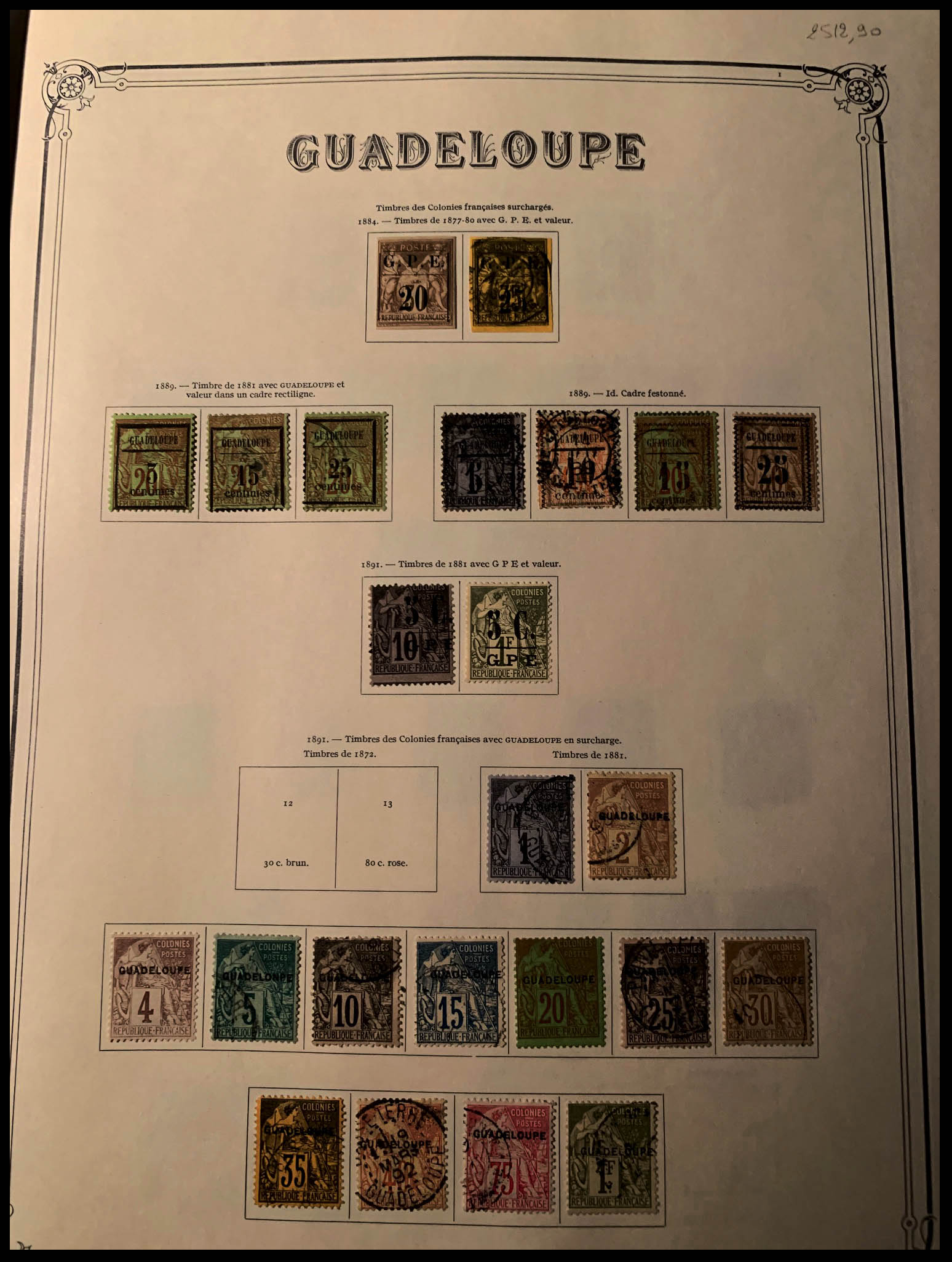 Lot 2001 - MONACO, FRENCH COLONIES A-Z INCLUDING RARITIES GUADELOUPE, LOTS & COLLECTIONS - Francois Feldman F.C.N.P François FELDMAN sale #128 Lot 2001 - MONACO, FRENCH COLONIES A-Z INCLUDING RARITIES GUADELOUPE, LOTS & COLLECTIONS - Francois Feldman F.C.N.P François FELDMAN sale #128