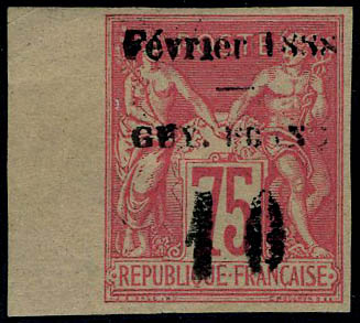 Lot 2016 - MONACO, FRENCH COLONIES A-Z INCLUDING RARITIES guyane -  Francois Feldman F.C.N.P François FELDMAN sale #128