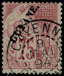 Lot 2025 - MONACO, FRENCH COLONIES A-Z INCLUDING RARITIES guyane -  Francois Feldman F.C.N.P François FELDMAN sale #128