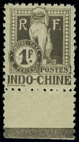 Lot 2071 - MONACO, FRENCH COLONIES A-Z INCLUDING RARITIES INDOCHINE, TIMBRES-TAXE -  Francois Feldman F.C.N.P François FELDMAN sale #128