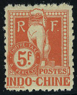 Lot 2072 - MONACO, FRENCH COLONIES A-Z INCLUDING RARITIES INDOCHINE, TIMBRES-TAXE -  Francois Feldman F.C.N.P François FELDMAN sale #128
