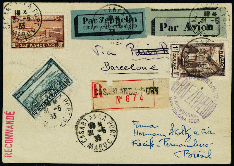 Lot 2173 - MONACO, FRENCH COLONIES A-Z INCLUDING RARITIES MAROC, POSTE AERIENNE - Francois Feldman F.C.N.P François FELDMAN sale #128 Lot 2173 - MONACO, FRENCH COLONIES A-Z INCLUDING RARITIES MAROC, POSTE AERIENNE - Francois Feldman F.C.N.P François FELDMAN sale #128