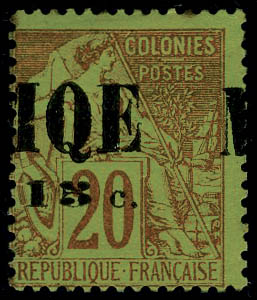 Lot 2179 - MONACO, FRENCH COLONIES A-Z INCLUDING RARITIES martinique - Francois Feldman F.C.N.P François FELDMAN sale #128 Lot 2179 - MONACO, FRENCH COLONIES A-Z INCLUDING RARITIES martinique - Francois Feldman F.C.N.P François FELDMAN sale #128