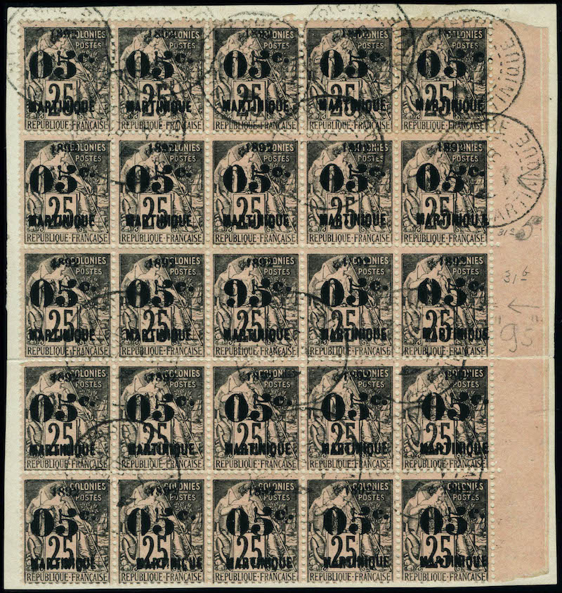 Lot 2192 - MONACO, FRENCH COLONIES A-Z INCLUDING RARITIES martinique -  Francois Feldman F.C.N.P François FELDMAN sale #128