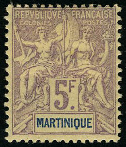 Lot 2195 - MONACO, FRENCH COLONIES A-Z INCLUDING RARITIES martinique -  Francois Feldman F.C.N.P François FELDMAN sale #128