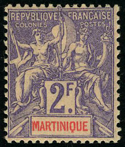 Lot 2196 - MONACO, FRENCH COLONIES A-Z INCLUDING RARITIES martinique -  Francois Feldman F.C.N.P François FELDMAN sale #128