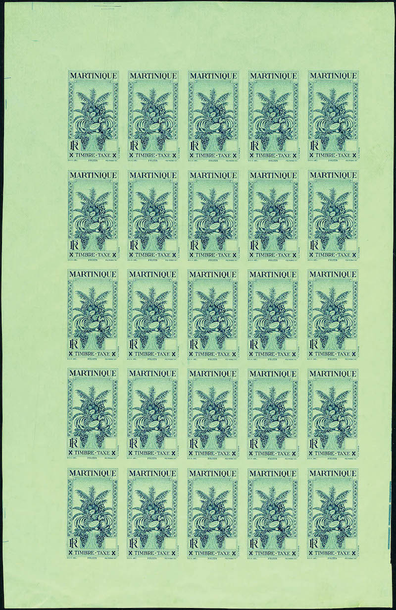 Lot 2206 - MONACO, FRENCH COLONIES A-Z INCLUDING RARITIES MARTINIQUE, TIMBRES-TAXE -  Francois Feldman F.C.N.P François FELDMAN sale #128