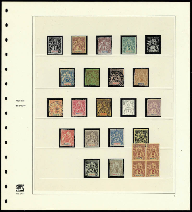 Lot 2219 - MONACO, FRENCH COLONIES A-Z INCLUDING RARITIES MAYOTTE, LOTS & COLLECTIONS -  Francois Feldman F.C.N.P François FELDMAN sale #128