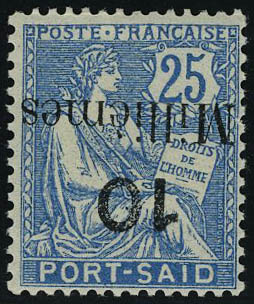 Lot 2326 - MONACO, FRENCH COLONIES A-Z INCLUDING RARITIES port said - Francois Feldman F.C.N.P François FELDMAN sale #128 Lot 2326 - MONACO, FRENCH COLONIES A-Z INCLUDING RARITIES port said - Francois Feldman F.C.N.P François FELDMAN sale #128