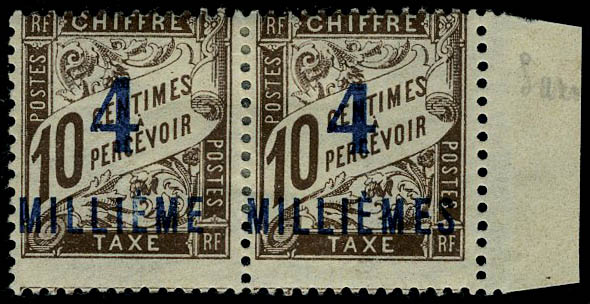 Lot 2337 - MONACO, FRENCH COLONIES A-Z INCLUDING RARITIES PORT SAID, TIMBRES-TAXE -  Francois Feldman F.C.N.P François FELDMAN sale #128