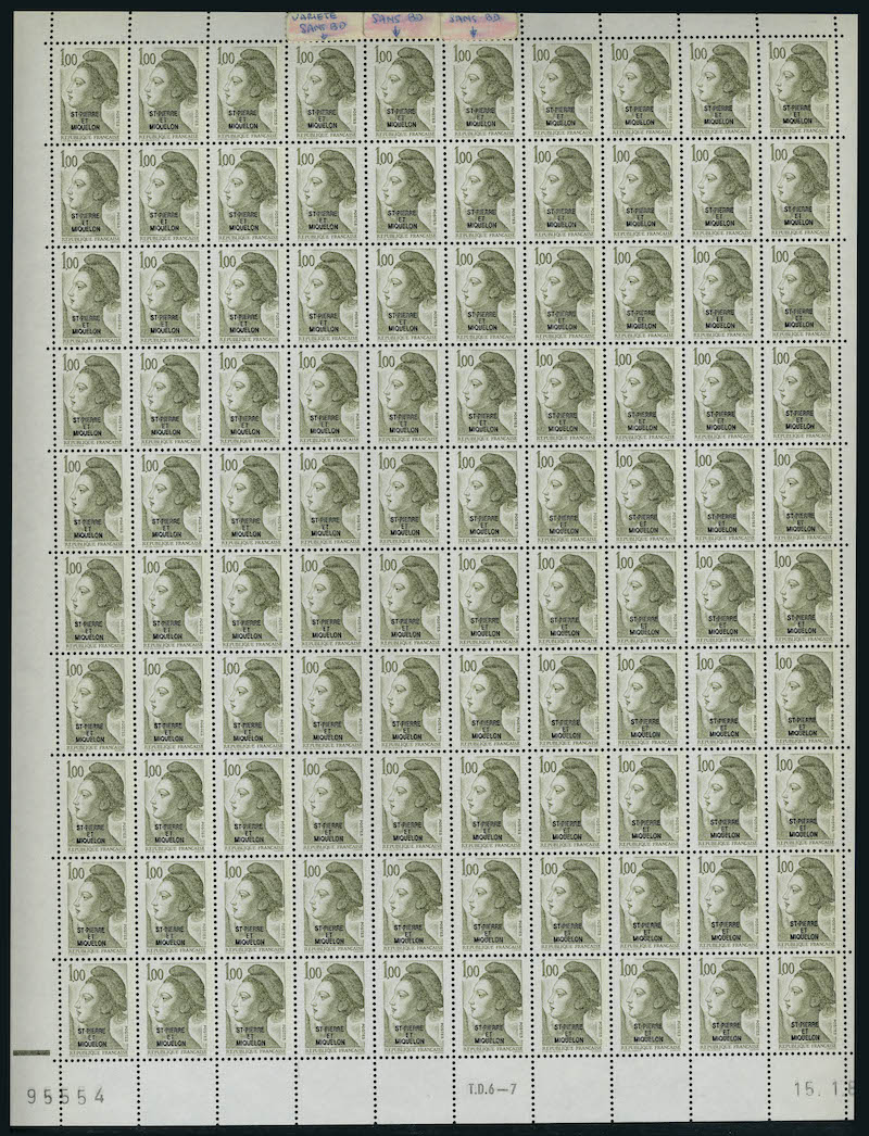 Lot 2425 - MONACO, FRENCH COLONIES A-Z INCLUDING RARITIES SAINT PIERRE & MIQUELON -  Francois Feldman F.C.N.P François FELDMAN sale #128