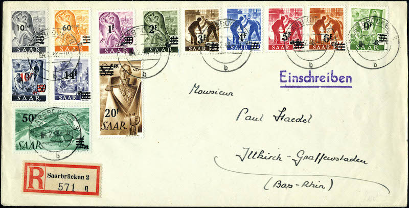 Lot 2463 - MONACO, FRENCH COLONIES A-Z INCLUDING RARITIES Sarre -  Francois Feldman F.C.N.P François FELDMAN sale #128