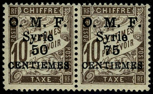 Lot 2524 - MONACO, FRENCH COLONIES A-Z INCLUDING RARITIES SYRIE, TIMBRES-TAXE -  Francois Feldman F.C.N.P François FELDMAN sale #128