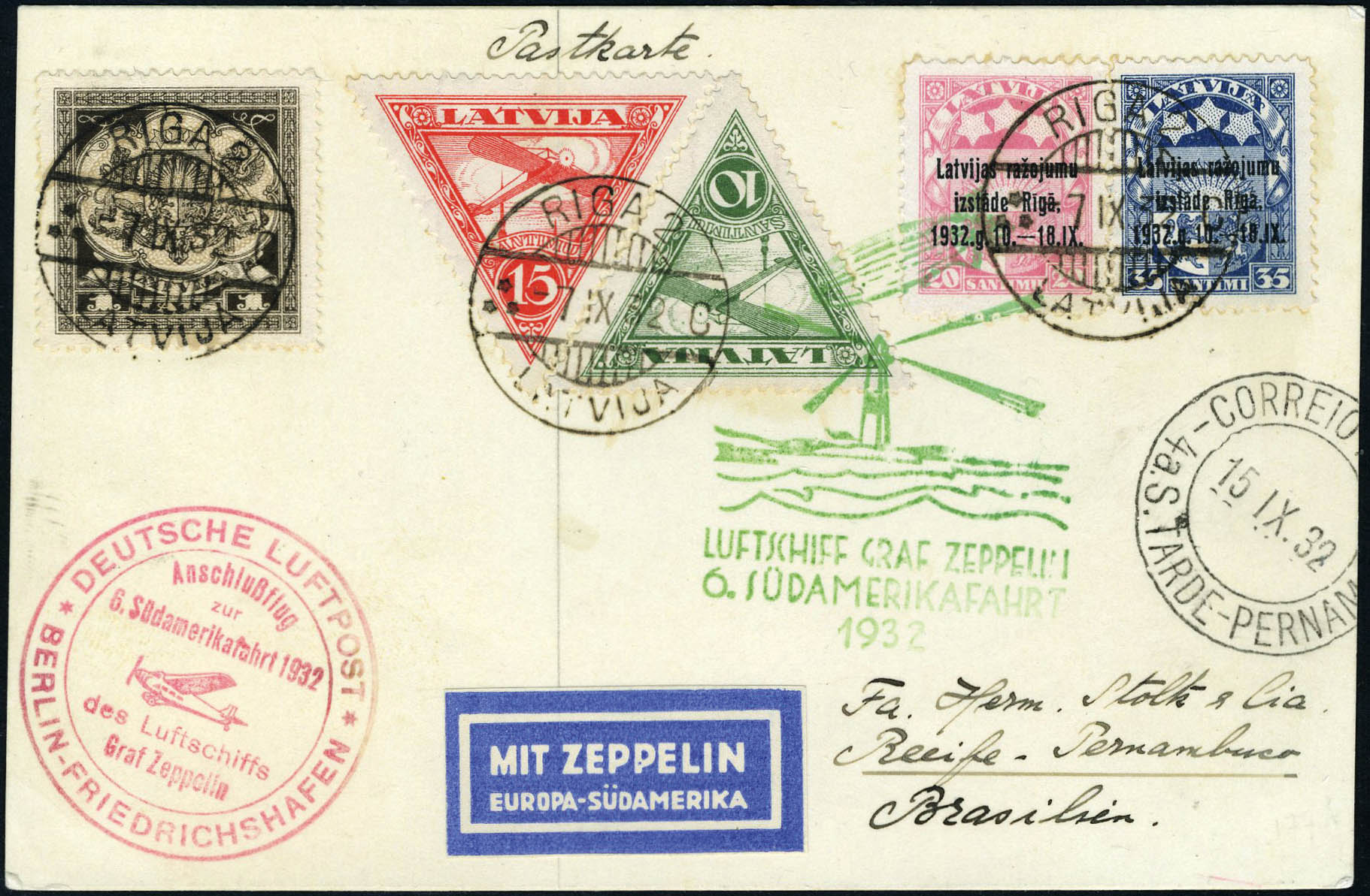 Lot 2970 - western europe LETTONIE, POSTE AERIENNE - Francois Feldman F.C.N.P François FELDMAN sale #128 Lot 2970 - western europe LETTONIE, POSTE AERIENNE - Francois Feldman F.C.N.P François FELDMAN sale #128