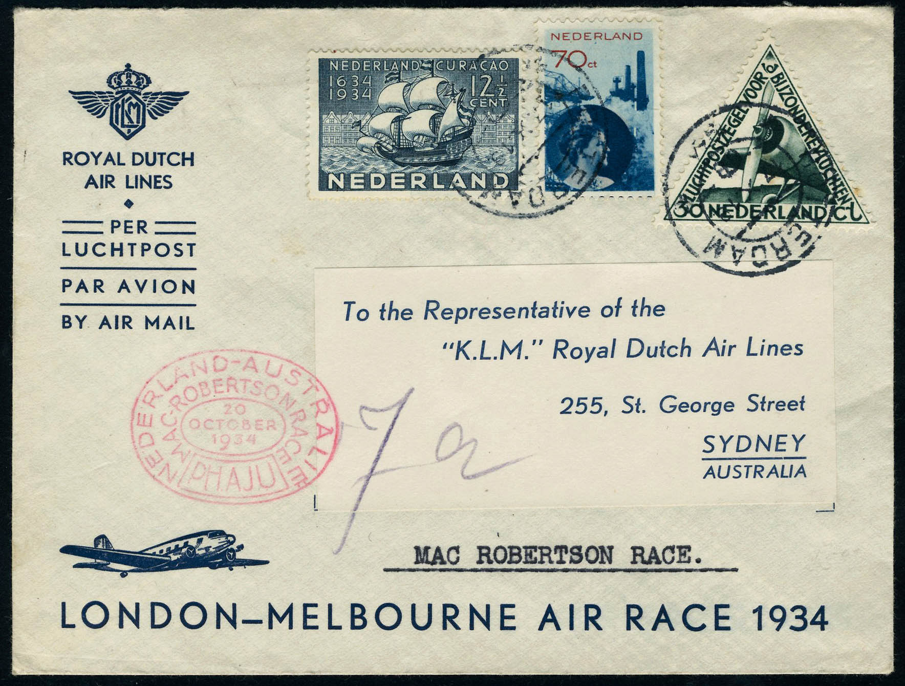 Lot 3022 - western europe PAYS BAS, POSTE AERIENNE - Francois Feldman F.C.N.P François FELDMAN sale #128 Lot 3022 - western europe PAYS BAS, POSTE AERIENNE - Francois Feldman F.C.N.P François FELDMAN sale #128