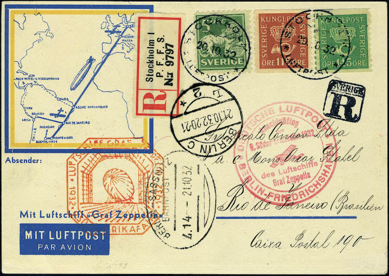 Lot 3081 - western europe SUEDE, POSTE AERIENNE - Francois Feldman F.C.N.P François FELDMAN sale #128 Lot 3081 - western europe SUEDE, POSTE AERIENNE - Francois Feldman F.C.N.P François FELDMAN sale #128