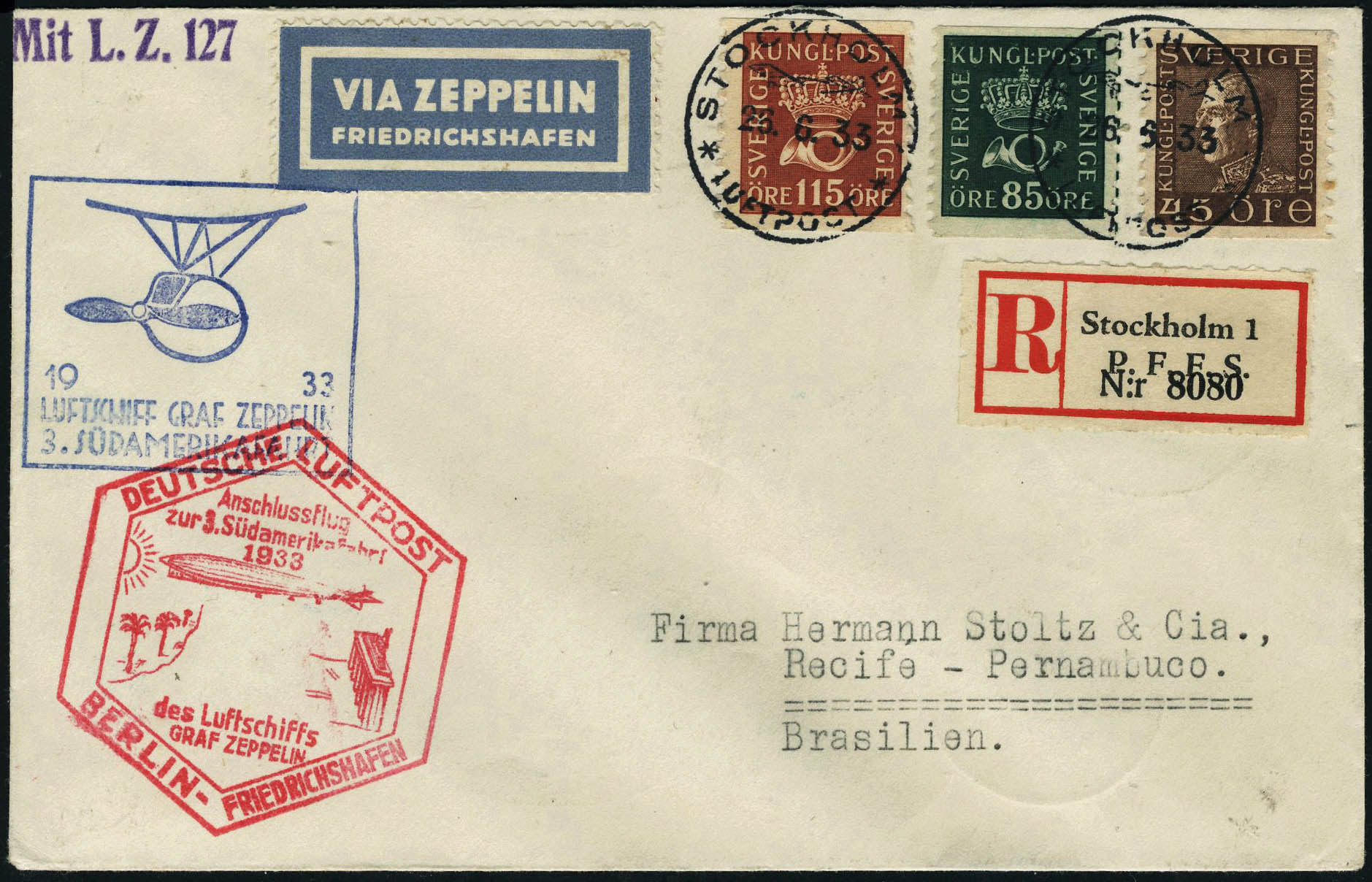 Lot 3082 - western europe SUEDE, POSTE AERIENNE - Francois Feldman F.C.N.P François FELDMAN sale #128 Lot 3082 - western europe SUEDE, POSTE AERIENNE - Francois Feldman F.C.N.P François FELDMAN sale #128