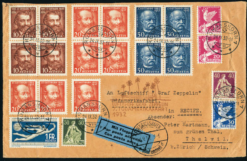 Lot 3125 - western europe SUISSE, POSTE AERIENNE - Francois Feldman F.C.N.P François FELDMAN sale #128 Lot 3125 - western europe SUISSE, POSTE AERIENNE - Francois Feldman F.C.N.P François FELDMAN sale #128