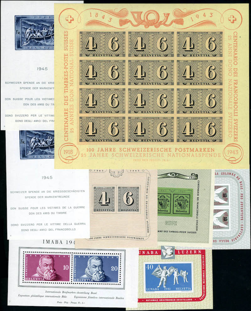 Lot 3135 - western europe SUISSE, BLOCS & FEUILLETS - Francois Feldman F.C.N.P François FELDMAN sale #128 Lot 3135 - western europe SUISSE, BLOCS & FEUILLETS - Francois Feldman F.C.N.P François FELDMAN sale #128