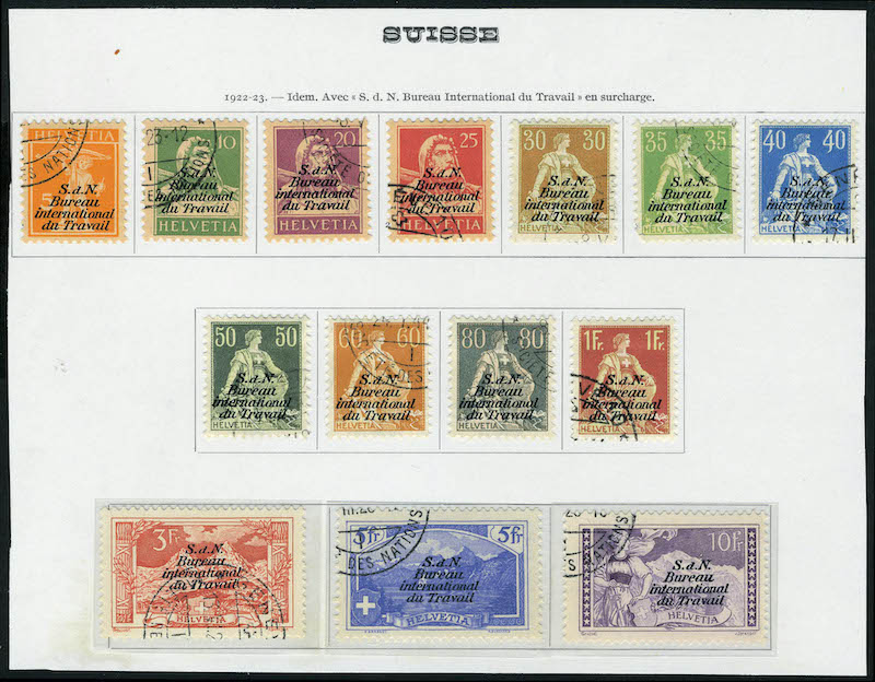 Lot 3142 - western europe SUISSE, TIMBRES DE SERVICE - Francois Feldman F.C.N.P François FELDMAN sale #128 Lot 3142 - western europe SUISSE, TIMBRES DE SERVICE - Francois Feldman F.C.N.P François FELDMAN sale #128